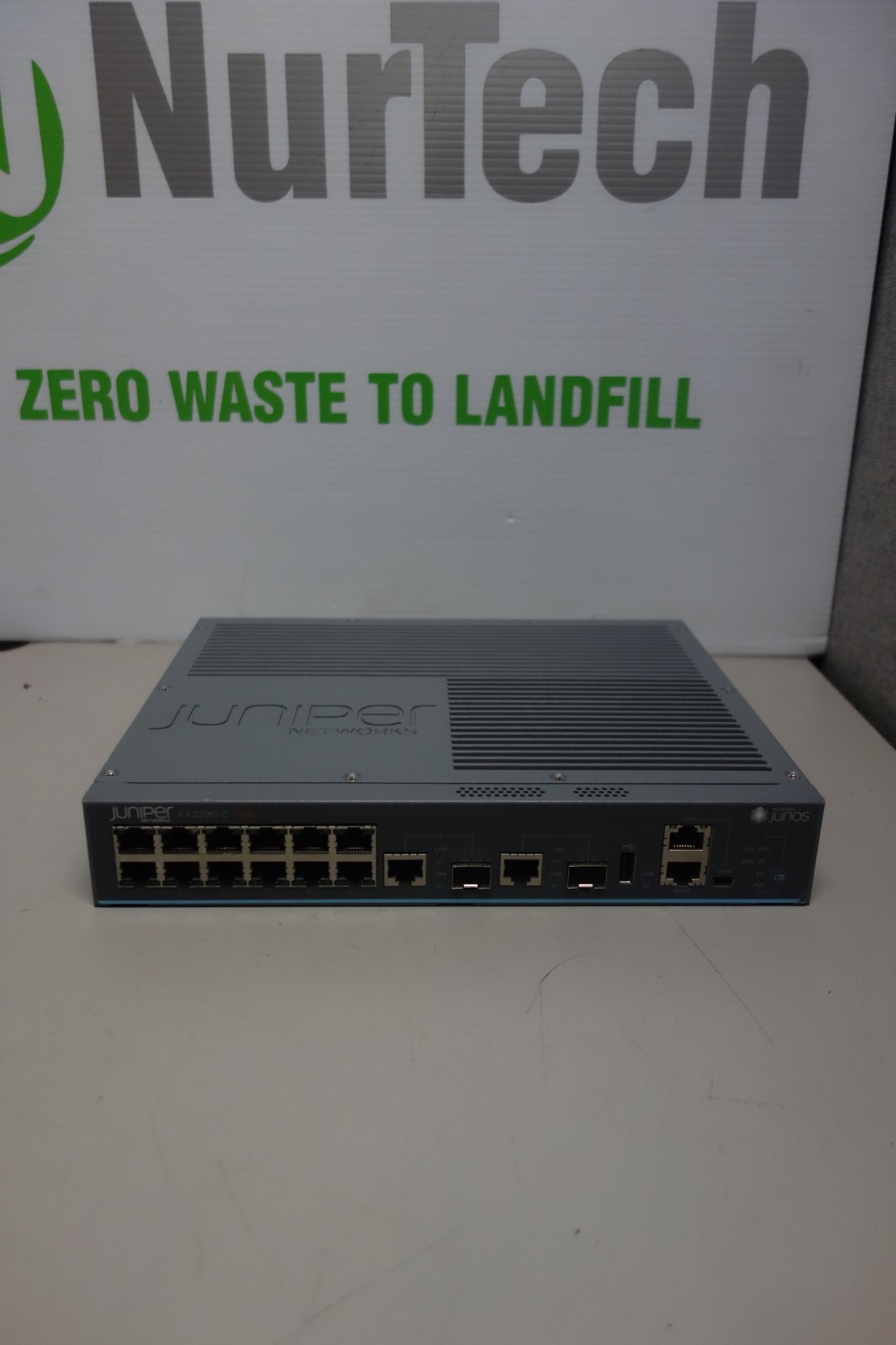 Juniper Networks EX2200-C  12-Ports Gigabit PoE+ Ethernet Network Switch