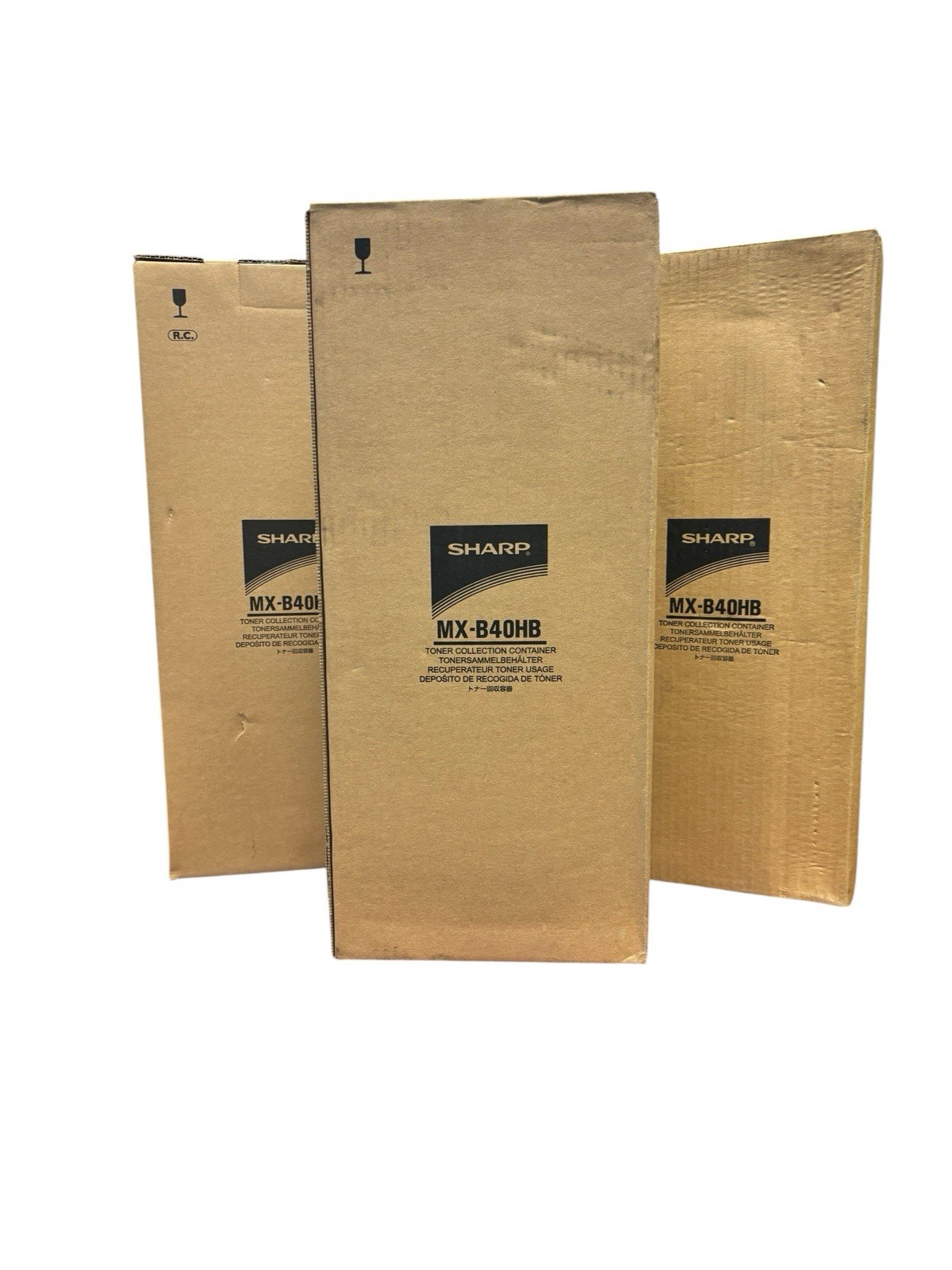3 Pack New Genuine OEM Sharp MXB400P MXB401 MxB402 Waste Toner BottleMx-B40HB