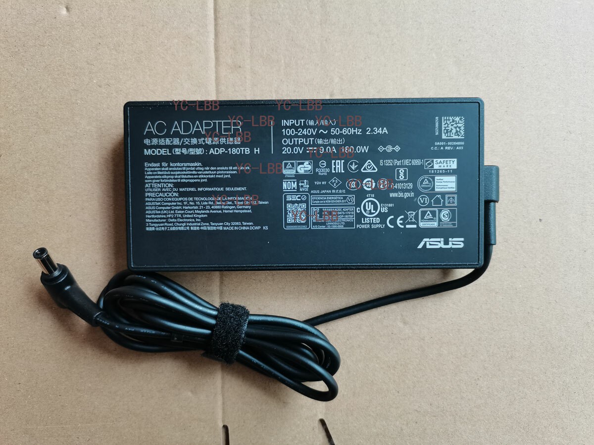 For ASUS TUF Dash F15 FX517ZE 20V 9A ADP-180TB H 6.0mm 180W Adapter 100%Original