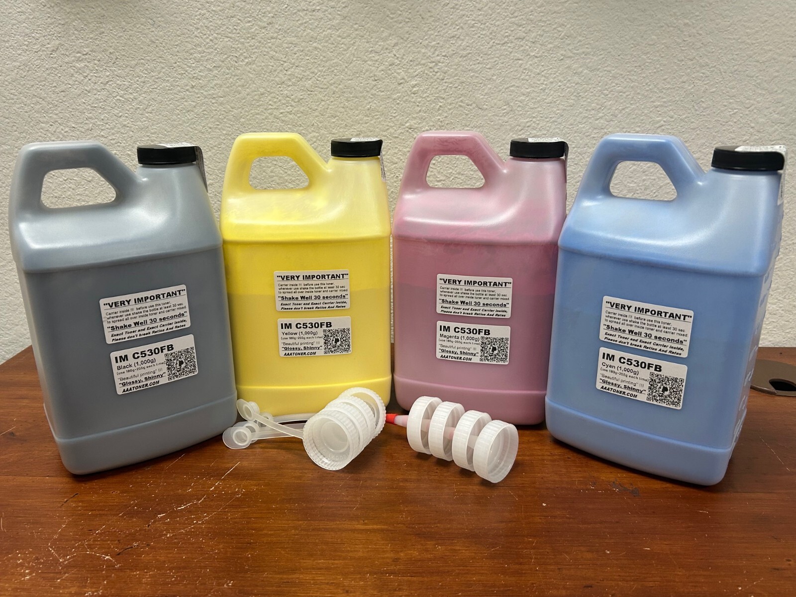 (4,000g) "GLOSSY " BULK Toner Refill for Ricoh IM C530FB Color LED - REFILL ONLY
