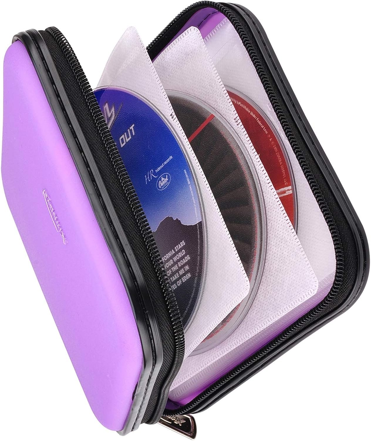 Estuche para CD y DVD resistente con capacidad para 32 unidades para coche porta