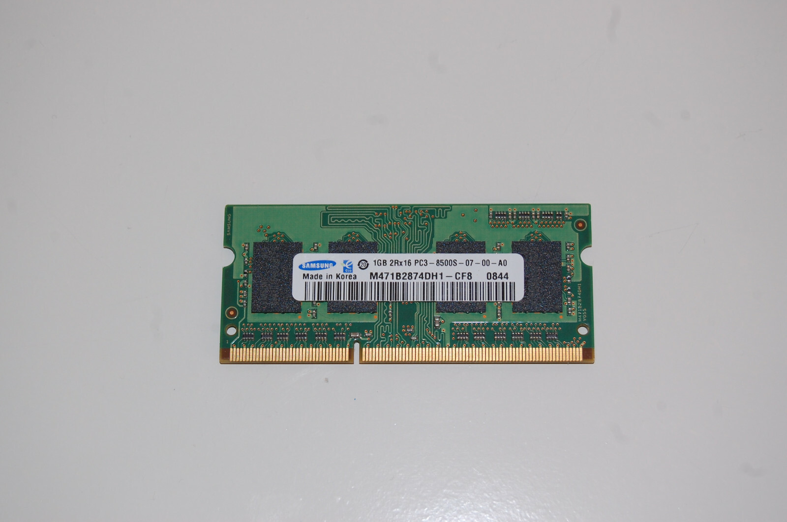 Samsung 1GB 2Rx16 PC3-8500S-07-00-A0 (DDR3-1066) M471B2874DH1-CF8 0844
