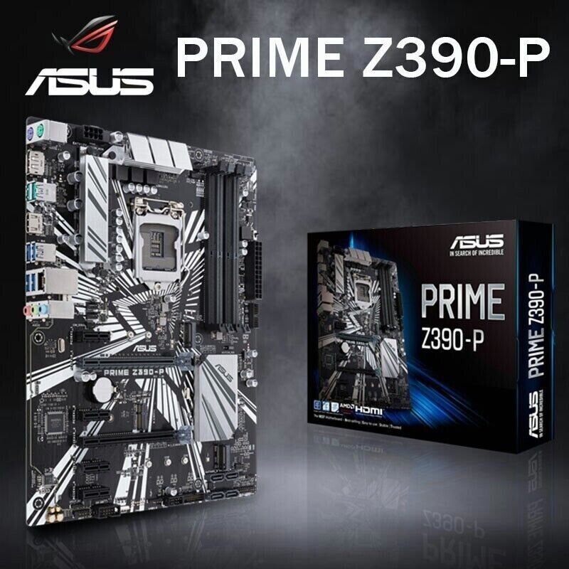 NEW ASUS Prime Z390-P LGA1151 (Intel 8th and 9th Gen) ATX Motherboard w/BOX