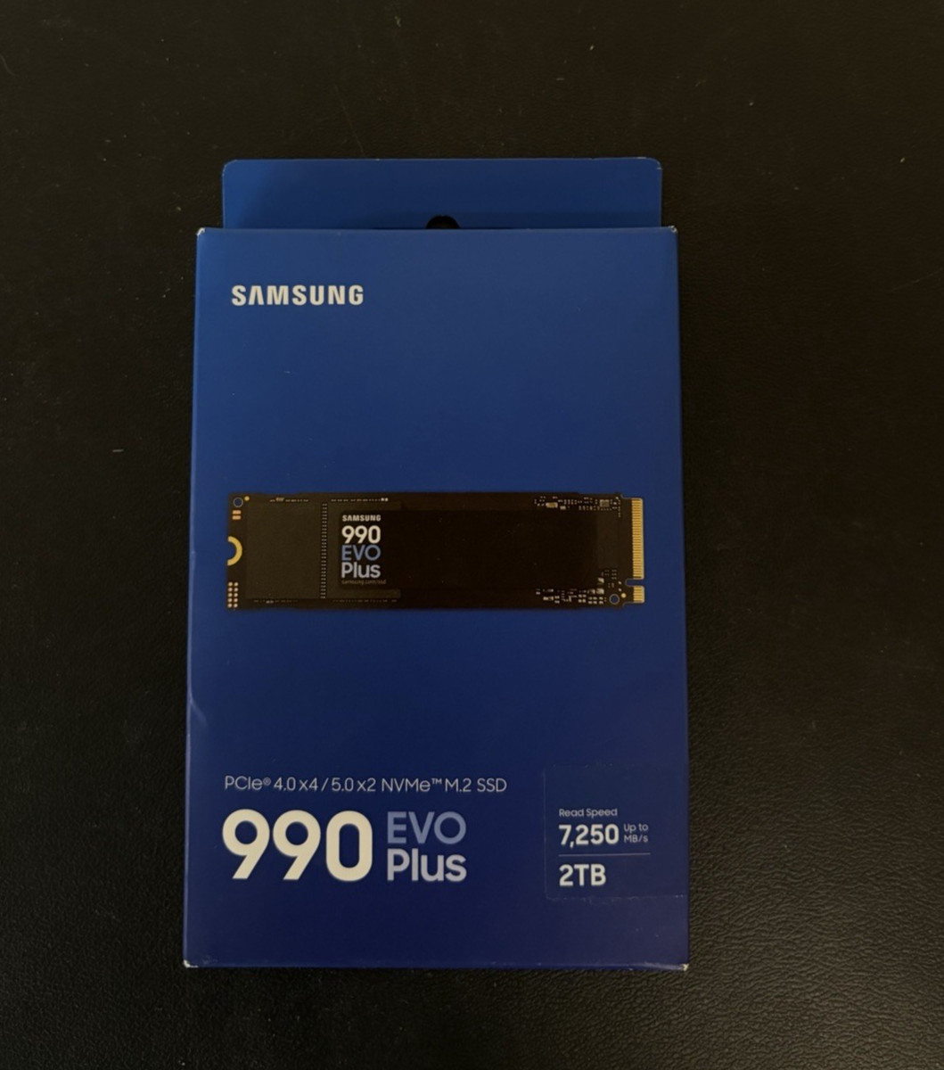 Samsung - 990 EVO PLUS 2TB PCIe 5.0 x2 M.2 Internal SSD New MZ-V9S2T0B/AM