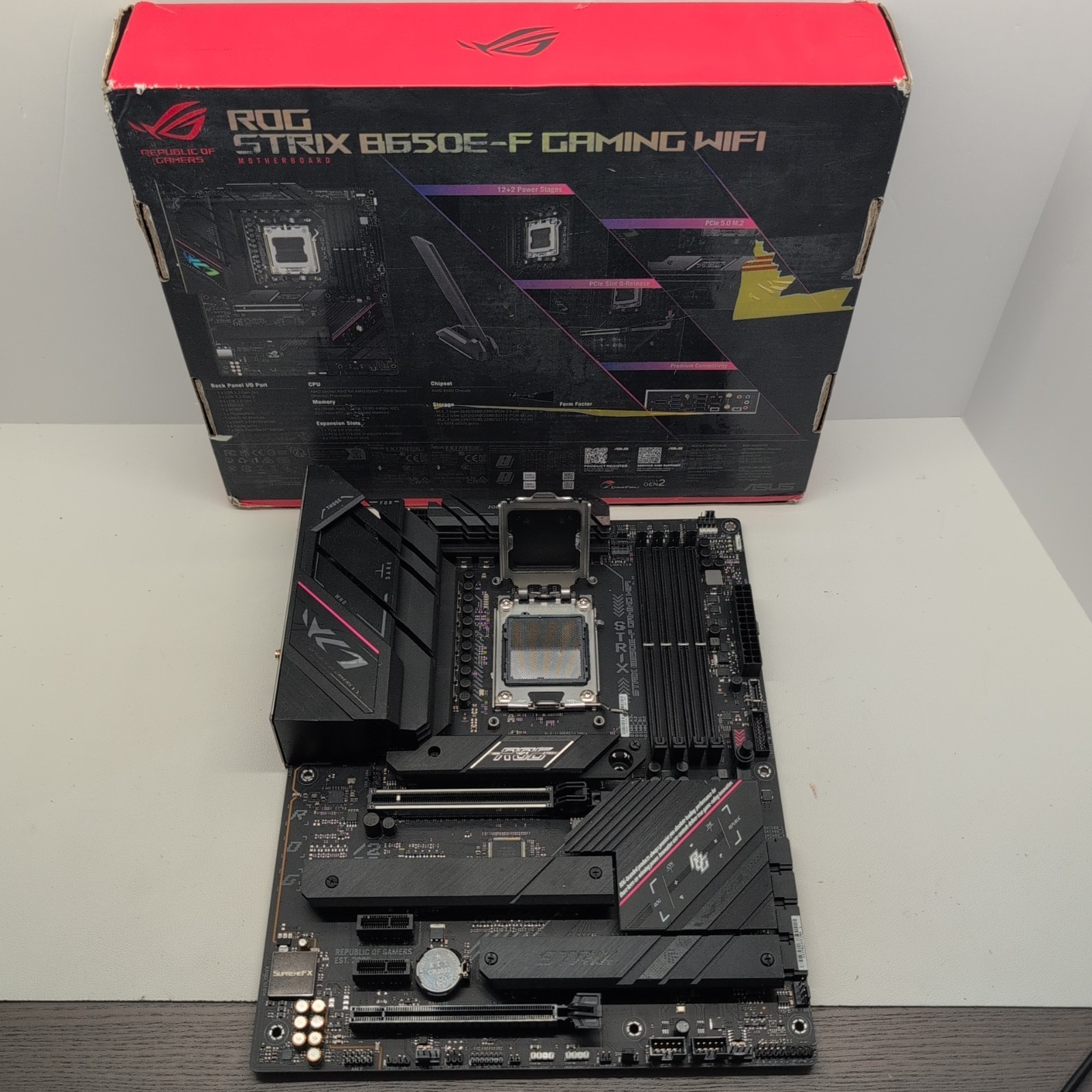 Asus ROG Strix B650E-F Gaming WiFi Motherboard AMD AM5 ATX No Antenna