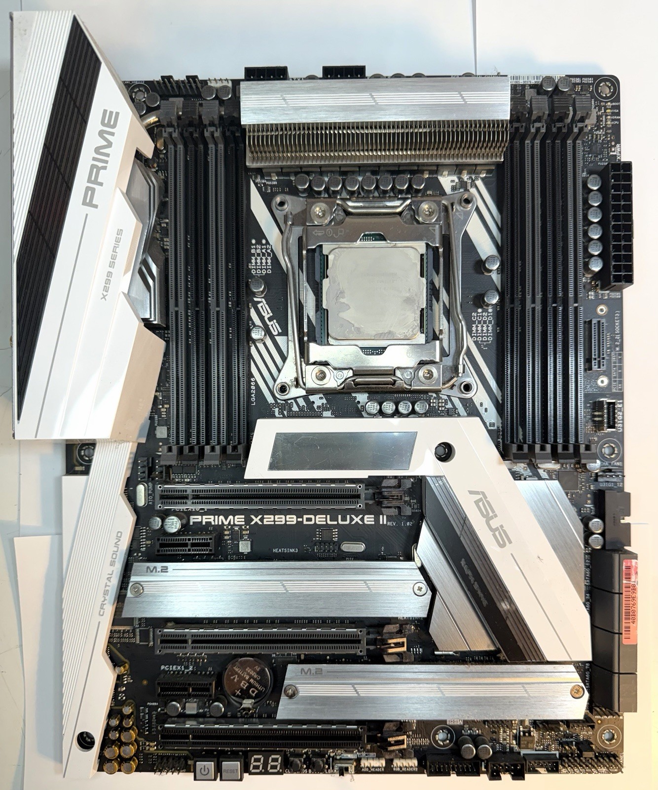ASUS Prime X299-Deluxe II Motherboard Intel i9-9820X CPU Combo Tested Working