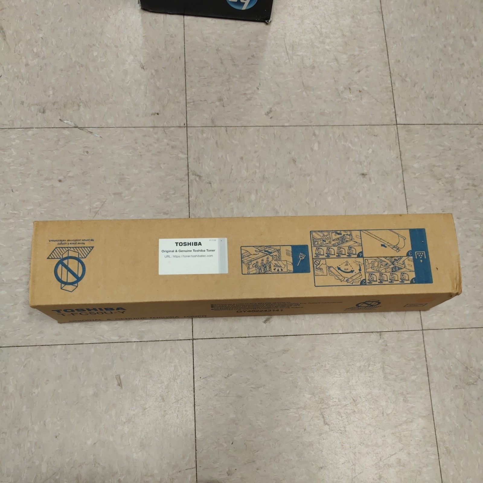 Toshiba T-FC50U-Y Genuine Sealed Box Yellow Toner Cartridge Model: T-FC50U-Y