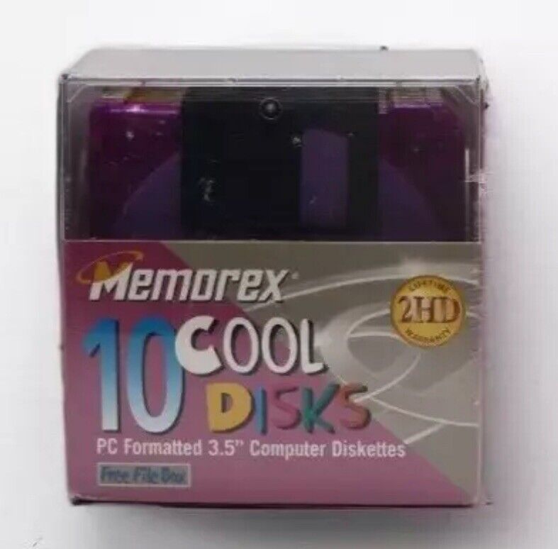 Memorex 10 Cool Disks PC Formatted 3.5
