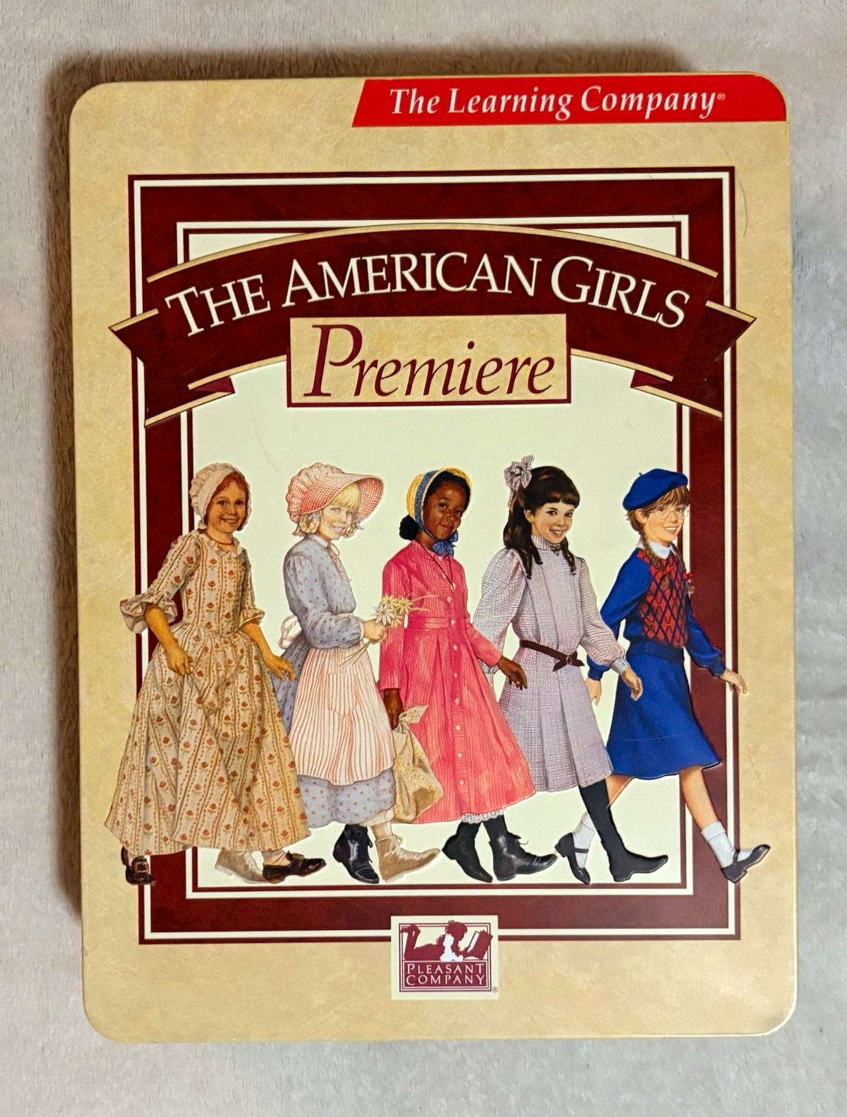 Vintage American Girl Books-14 Backpack Books-6 Story Writing Books Premier Tin