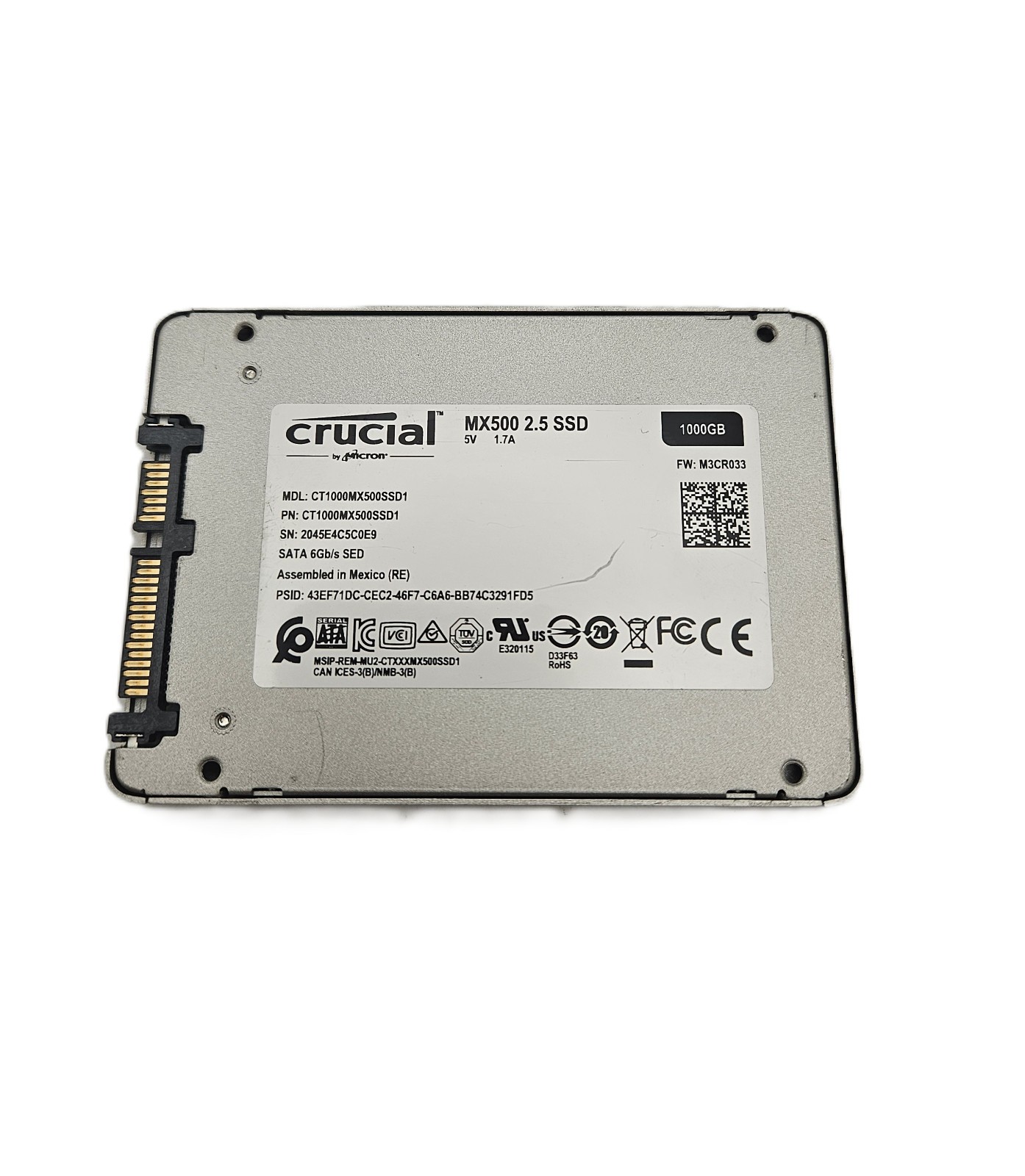 Crucial MX500 1TB 2.5" SATA SSD CT1000MX500SSD1 *74% - 79% HEALTH* (READ FIRST)
