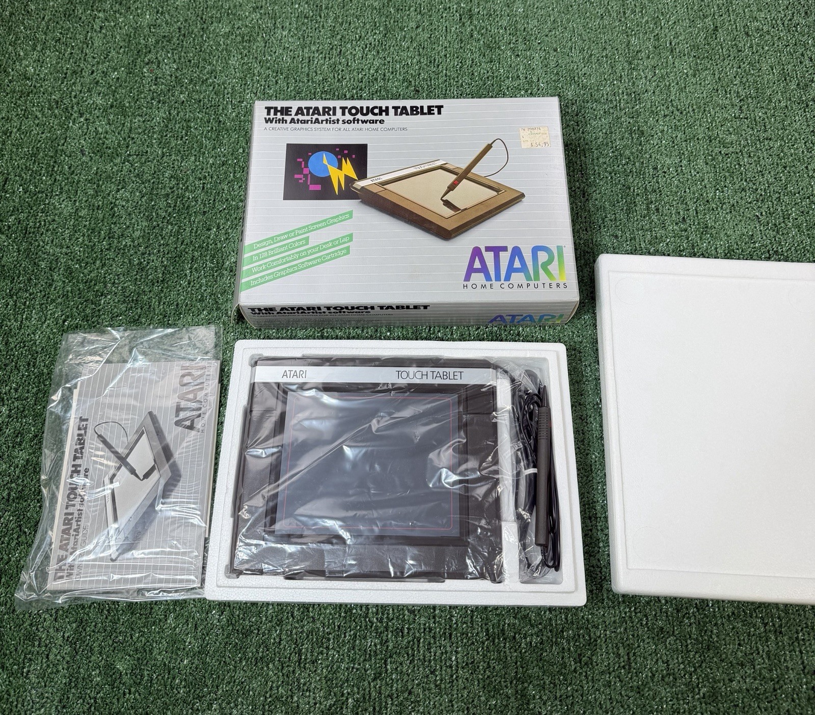 Vintage Atari CX77 Touch Tablet w/ AtariArtist 400/800XL BRAND NEW / NEVER USED