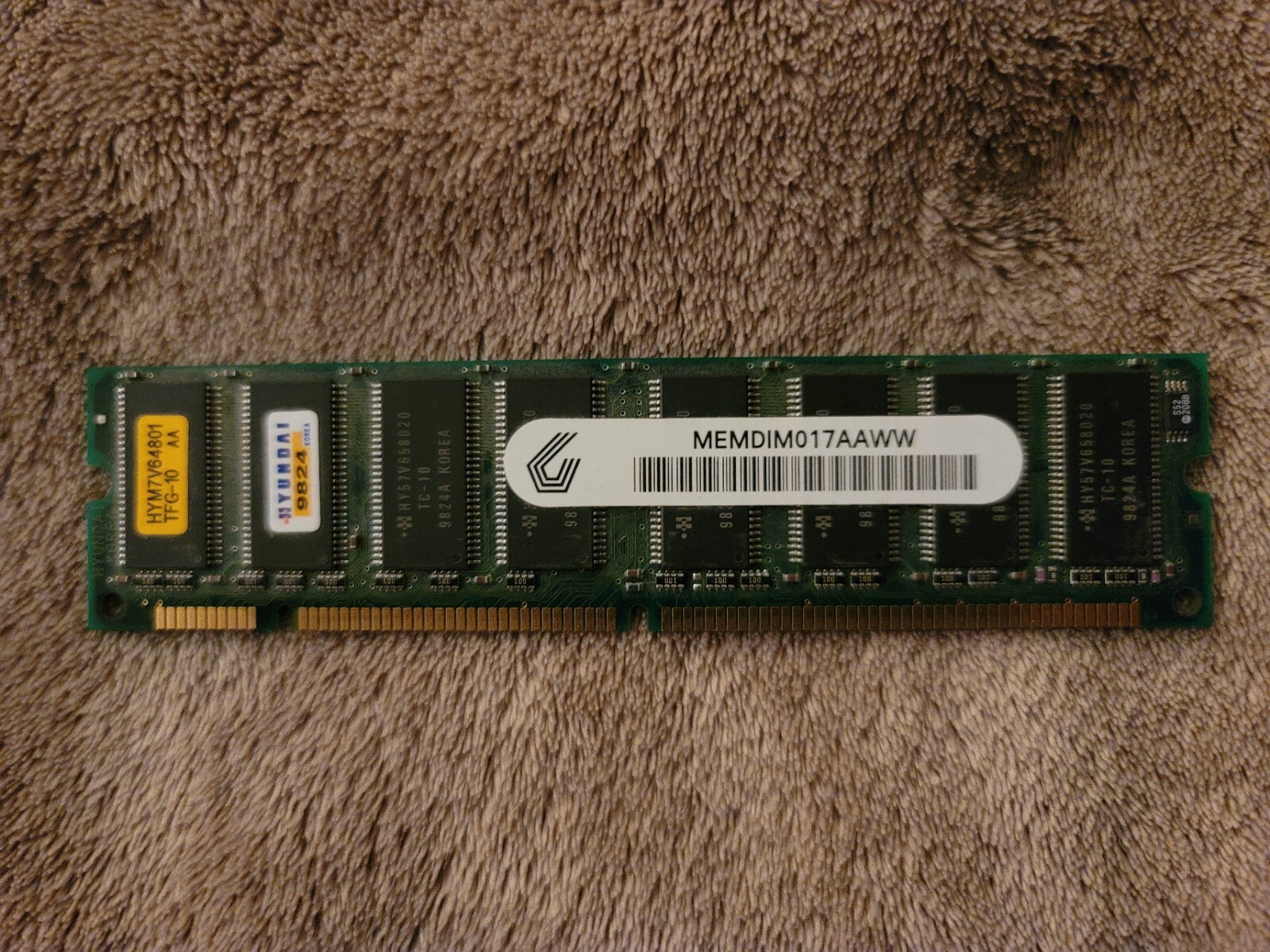 0128807730 HYUNDAI HYM7V64801 TFG-10 64MB PC 100 SDRAM 00128807730
