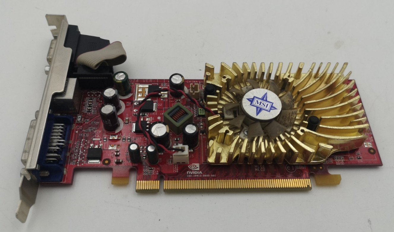 256MB MSI nVidia GeForce NX8400GS-TD256E DVI S VID VGA PCI-e Graphics Card V1.1