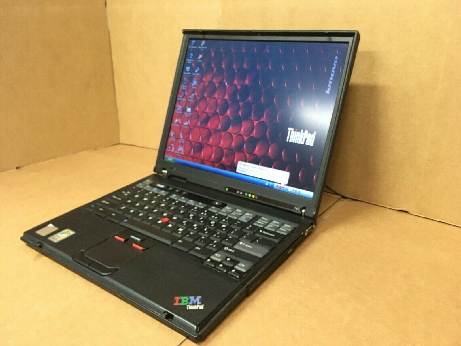 IBM THINKPAD T41 Vintage Laptop 1.60GHz 1GB RAM 60GB HDD WINDOWS XP SP3 ATI 9000