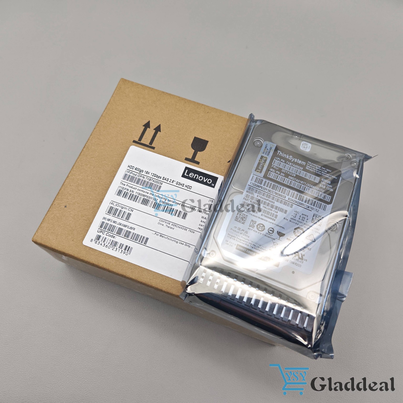 New Lenovo 00YK028 7XB7A00039 600GB 2.5'' 15K 12GB/s SAS Internal Hard Drive