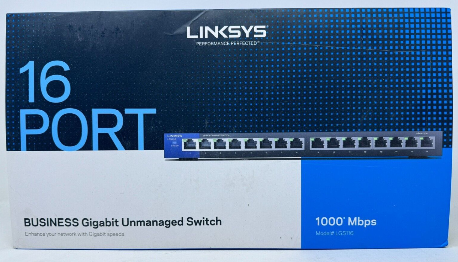 Linksys LGS116 16-Port Business Gigabit Unmanaged Switch 1000 Mbps (ca3)