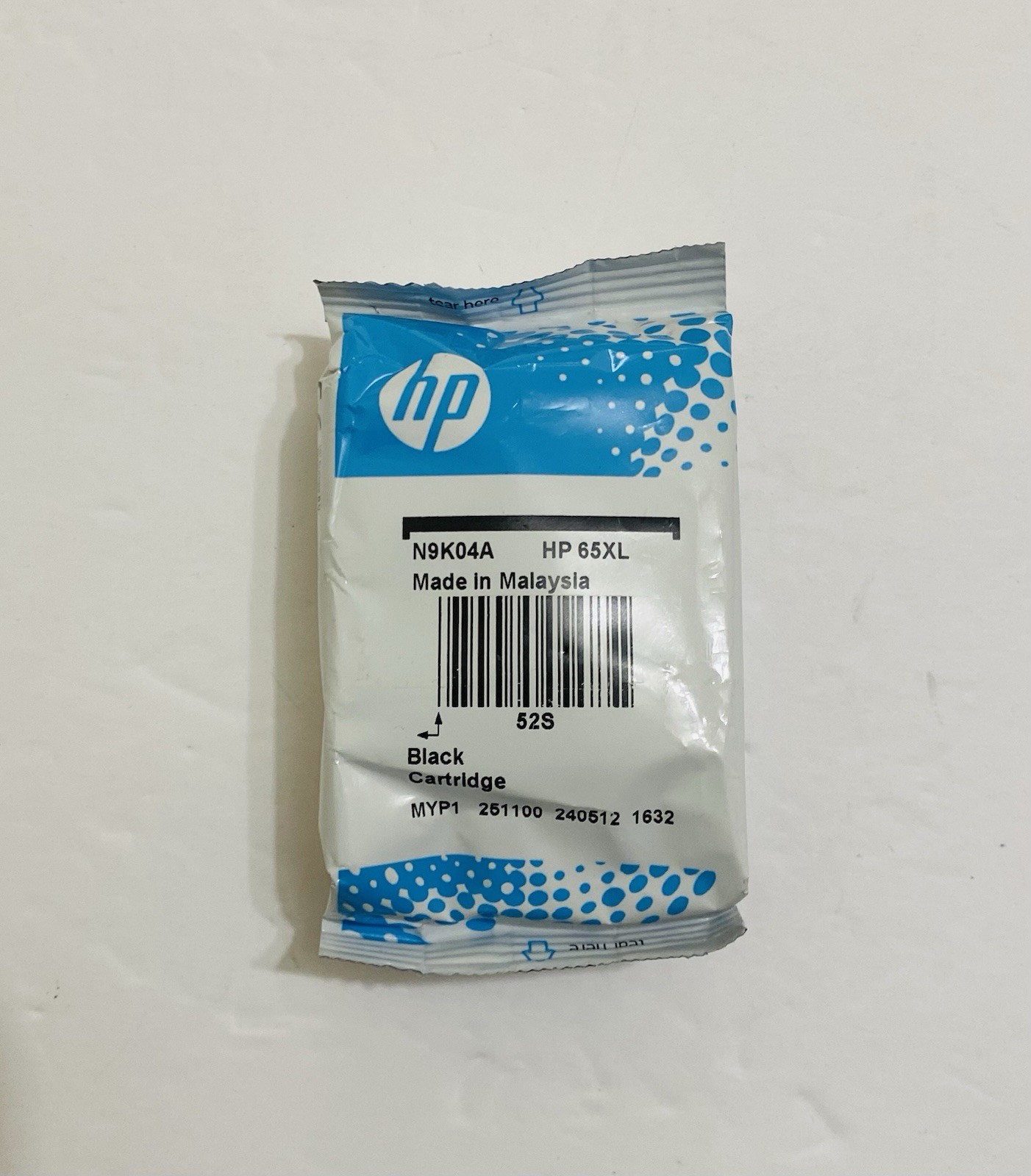 New HP 65XL Genuine Original Black Inkjet Ink Cartridge