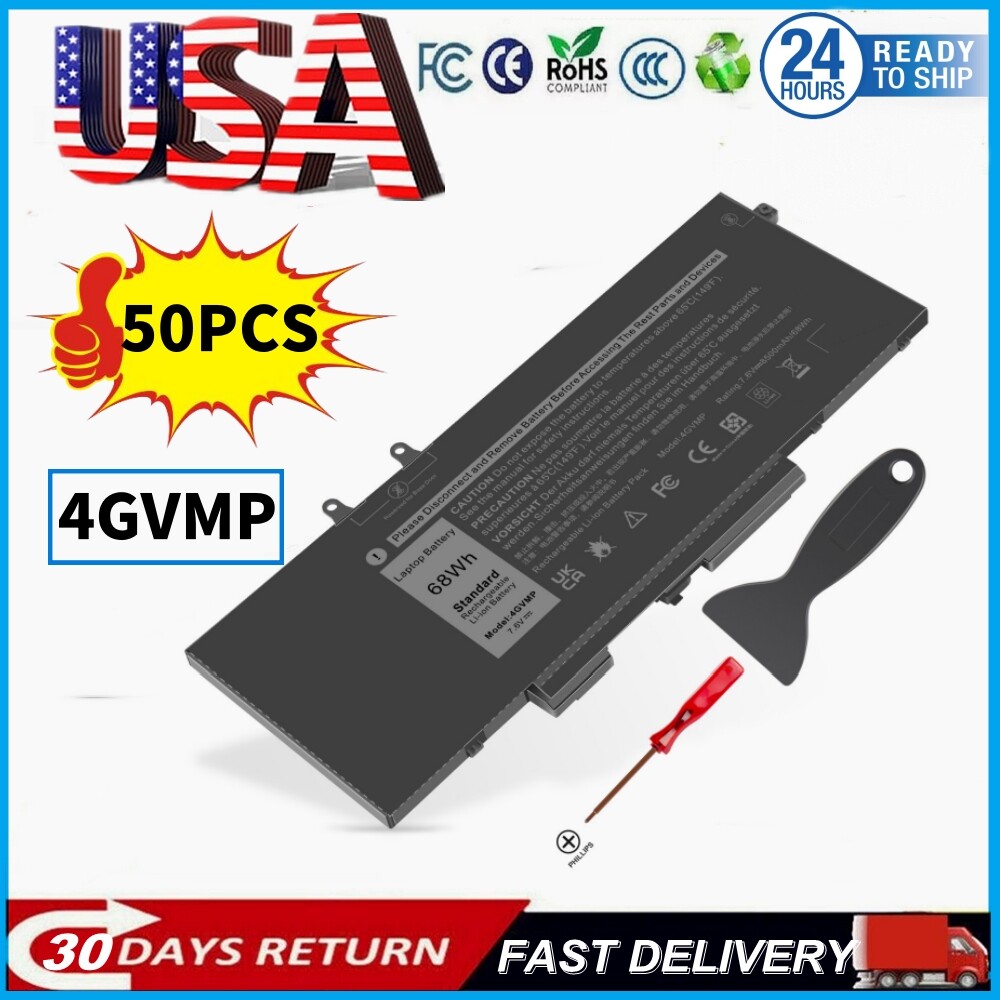 🔥Lot 1-50x 4GVMP Battery For Dell Latitude 5400 5500 Precision 3540 9JRYT C5GV2