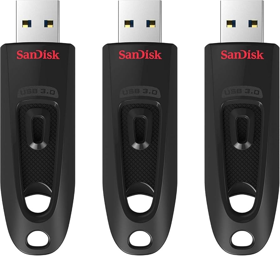 SanDisk 32GB 3-Pack Ultra USB 3.0 Flash Drive 32GB (Pack of 3)