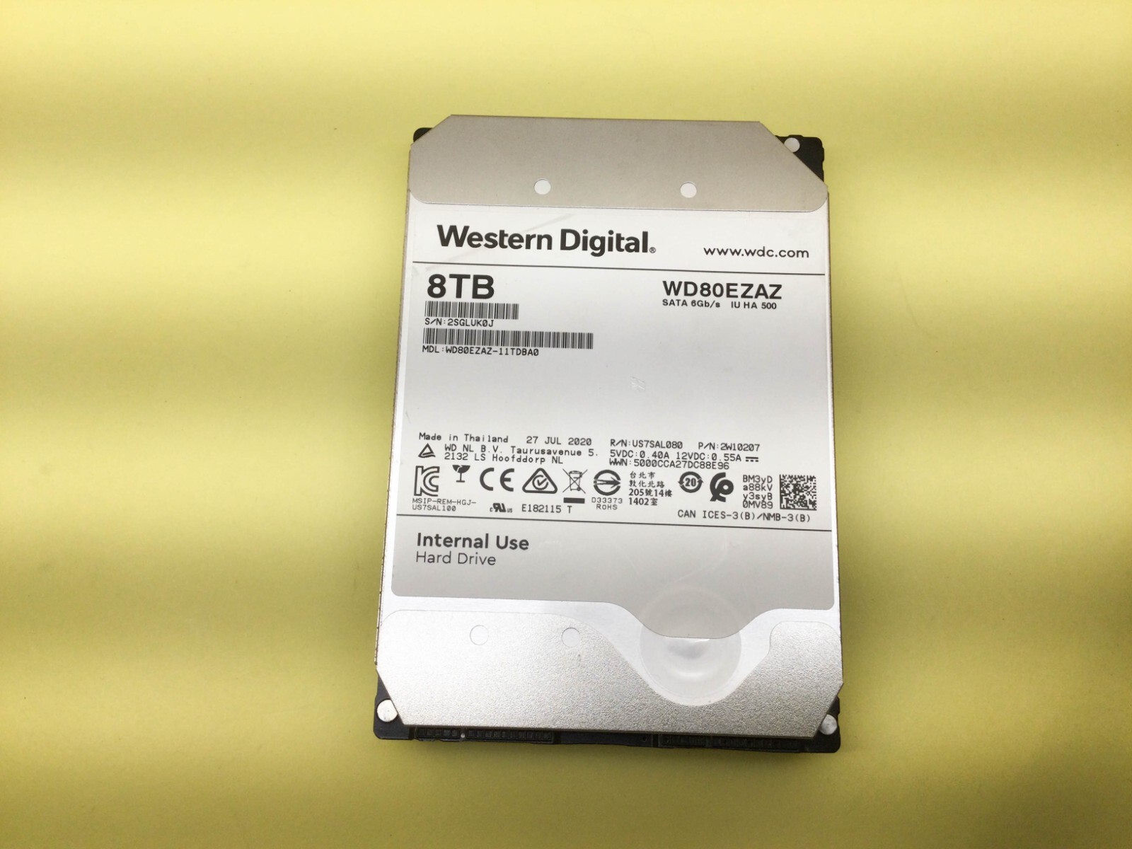 WD 8TB 5400RPM SATA 6Gb/s 256MB 3.5'' HDD WD80EZAZ