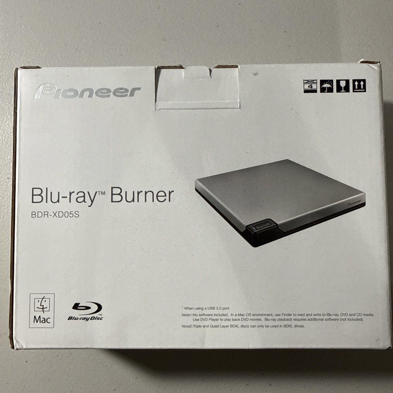 Pioneer BDRXD05S Blu-ray BD-RE Dual Layer Slim Burner