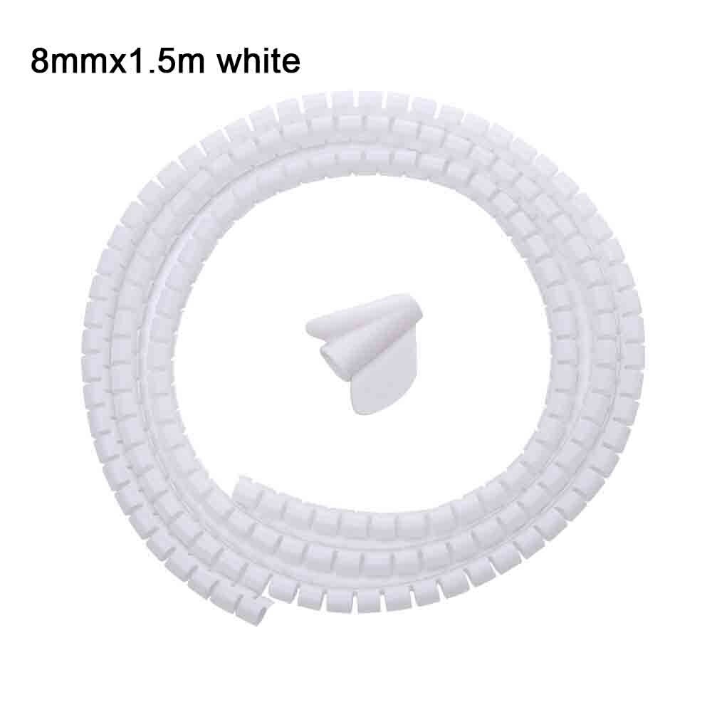 Organizador De Cables En Espiral Flexible Cuerda Del Tubo De Almacenamiento 2m