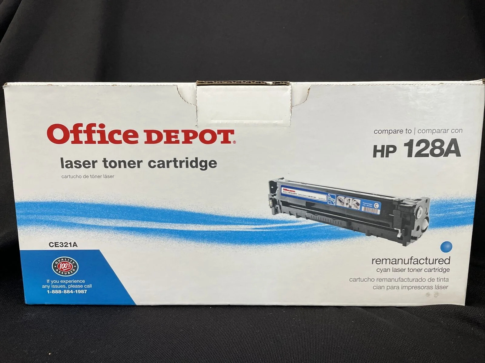 Office Depot Brand OD1415C  Cyan Toner Cartridge compare to HP128A