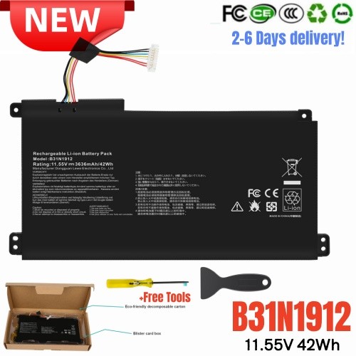 ✅LOT B31N1912 Battery For ASUS VivoBook 14 E410MA L410MA E410KA E510MA E510KA