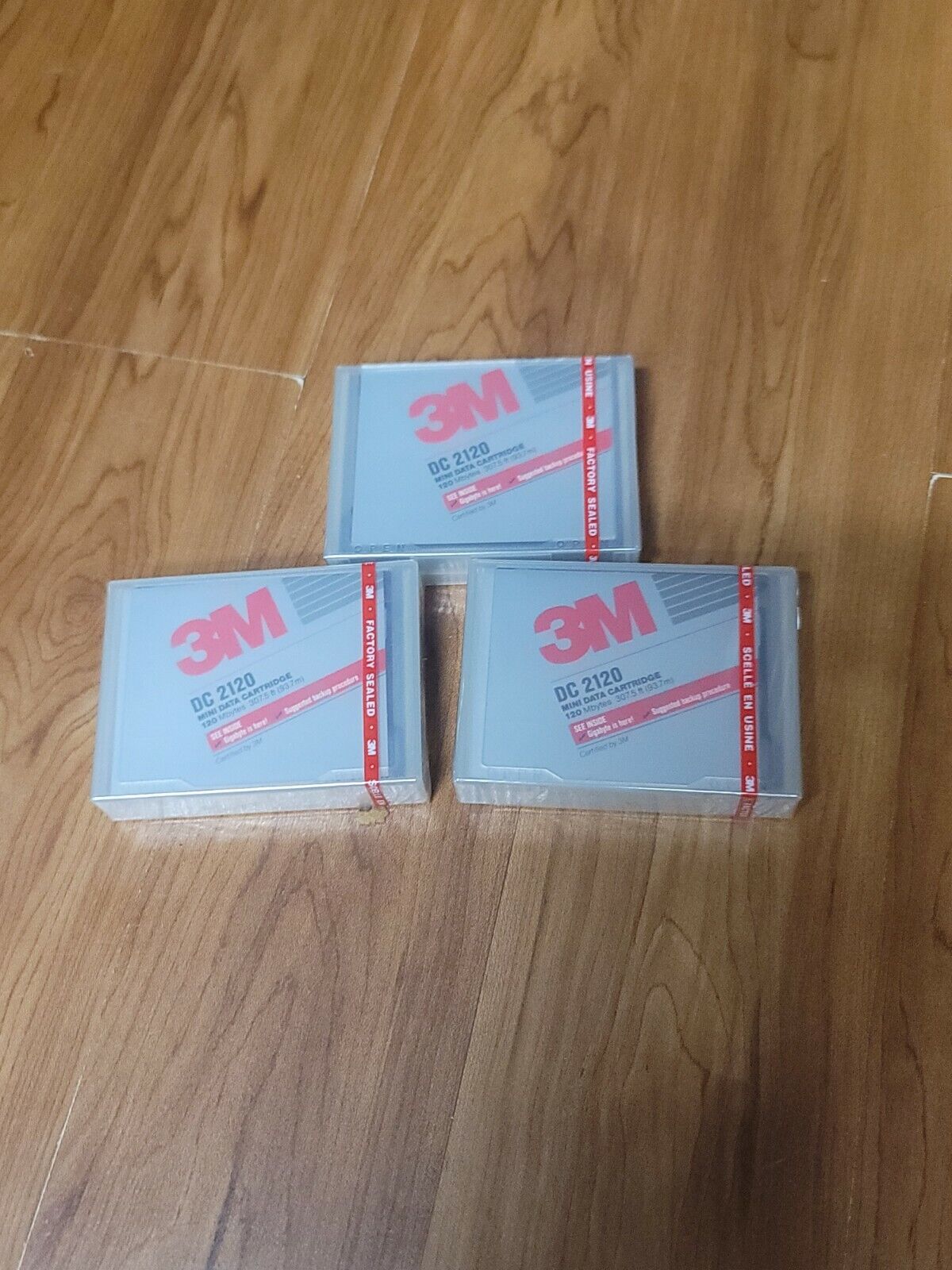Lot of 3 NEW 3M DC2120 Mini Data Cartridge Tapes XIMAT Format 120 MB