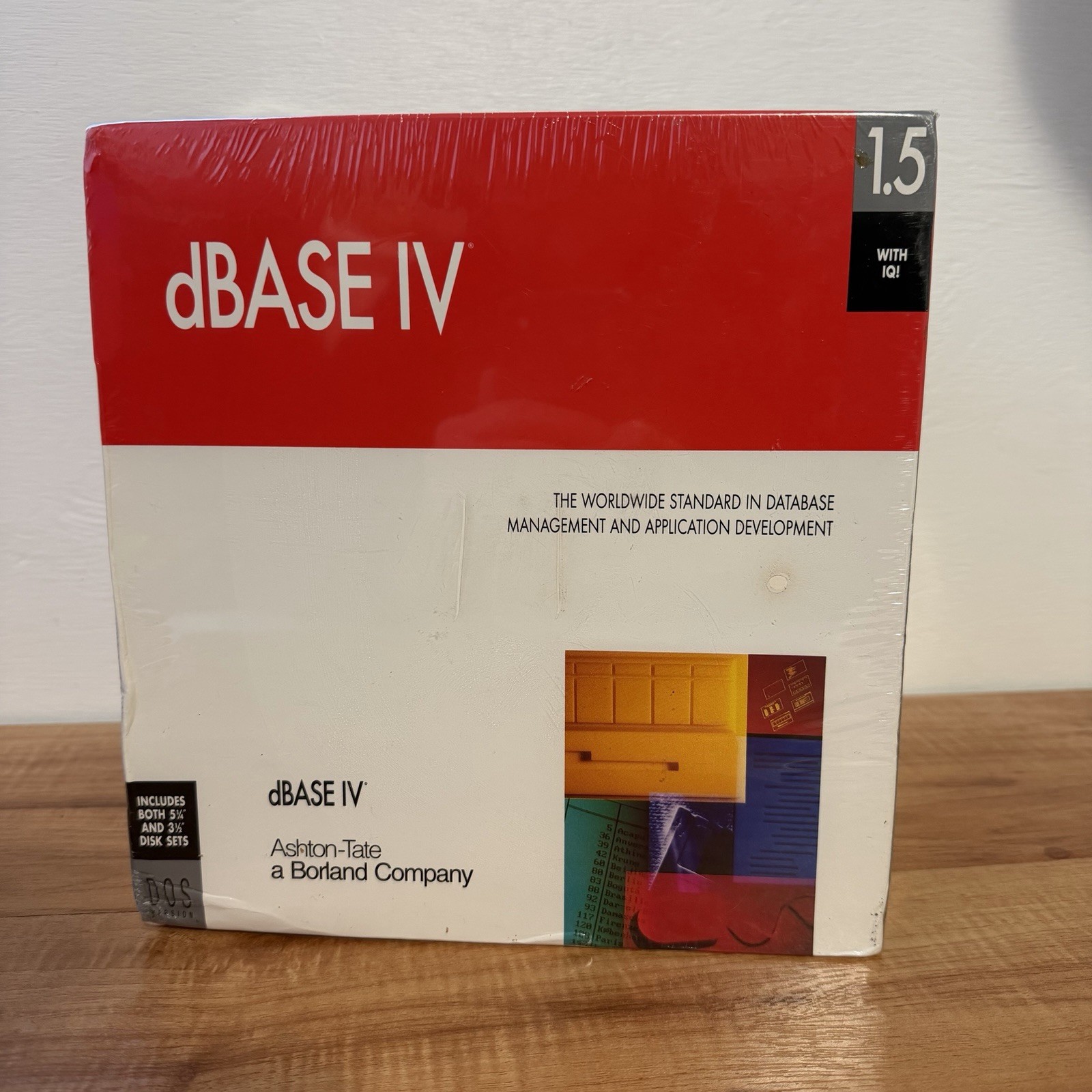 dBASE IV 1.5 DOS Software Sealed Ashton-Tate Borland 3.5" 5.25" Floppy Disk Vint
