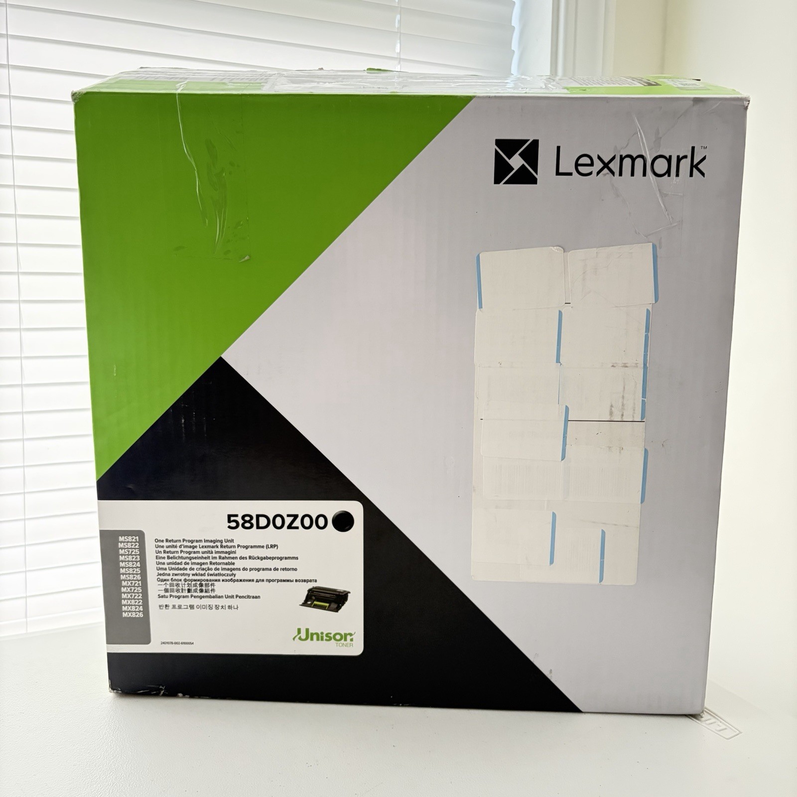 Lexmark 58D0Z00 Black Imaging Unit Genuine OEM 150K New Open Box Sealed Bag