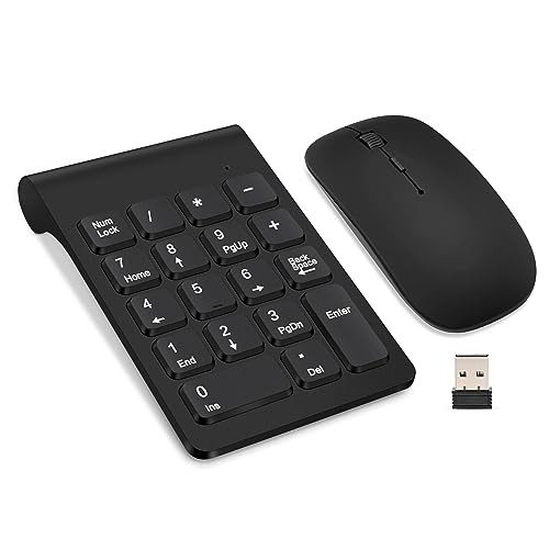 Lefon Wireless Numeric Keypad Mouse Set 2.4G Numeric Keyboard &amp Mouse Set 18
