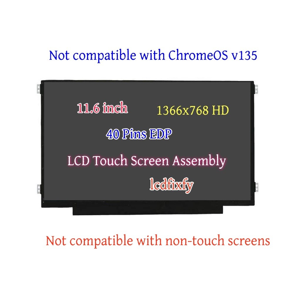 11.6" LED LCD Touch Screen for Dell Chromebook 11 CC11260 Laptops 16VY6 016VY6