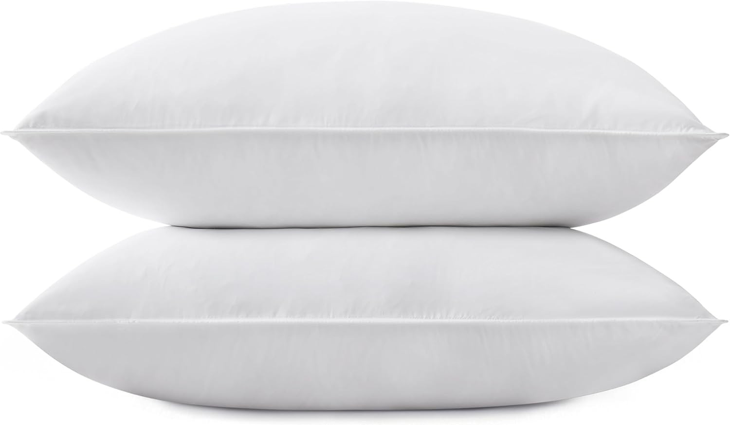 Grey Goose Feather down Pillow for Sleeping(2 Pack)- King Size(20In×36In), Goose