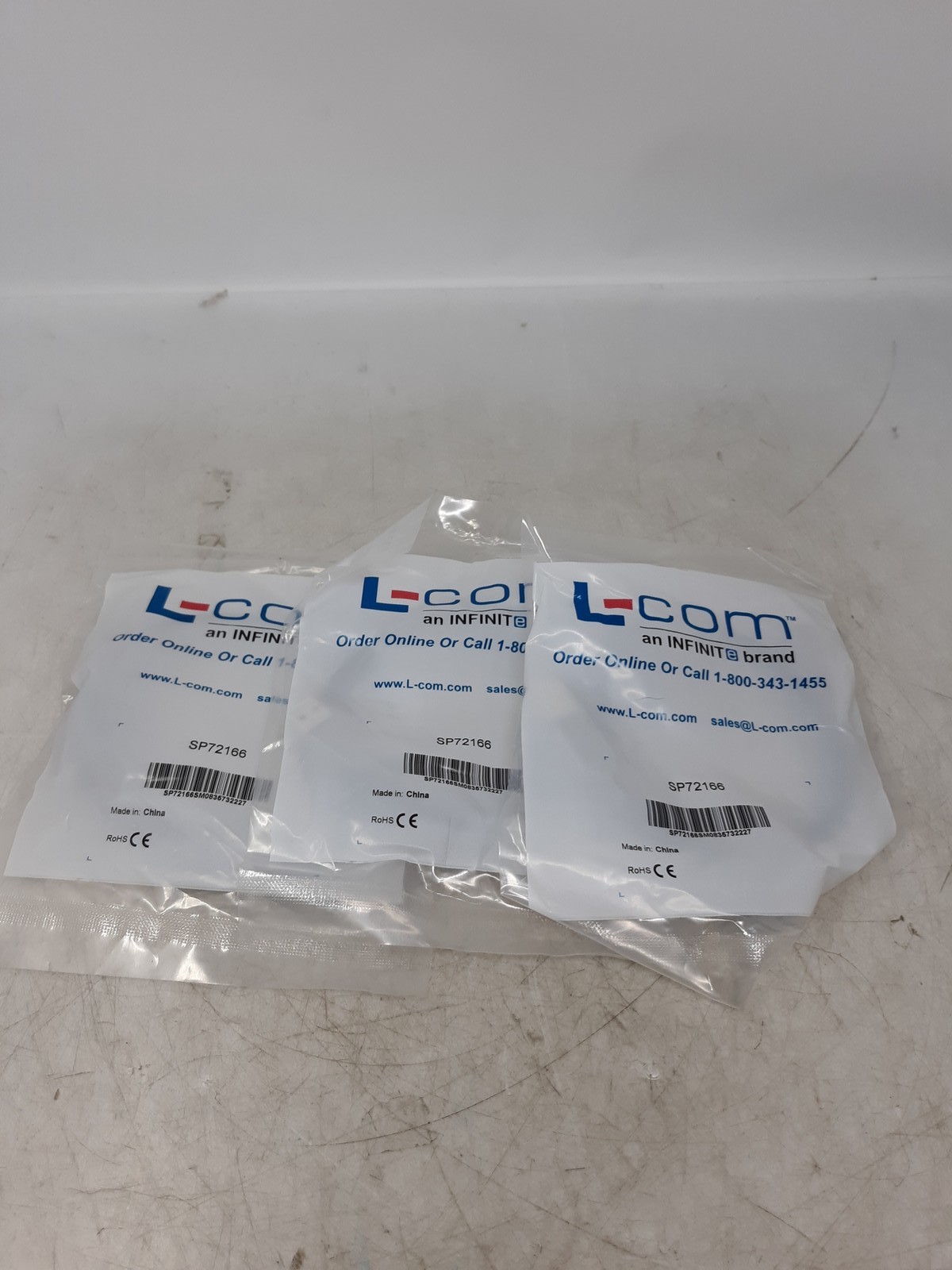 L-com SP72166 USB to Serial Adapter Cable Right Angle - Lot of 3