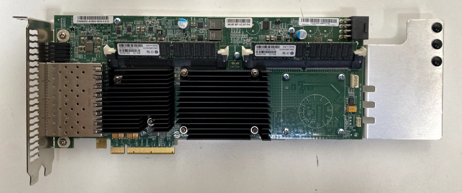 Cavium CN6880C-410NV-M16-3.0-G Quad-Port 10GB SFP+ Card PCIe NIC 16GB DDR3