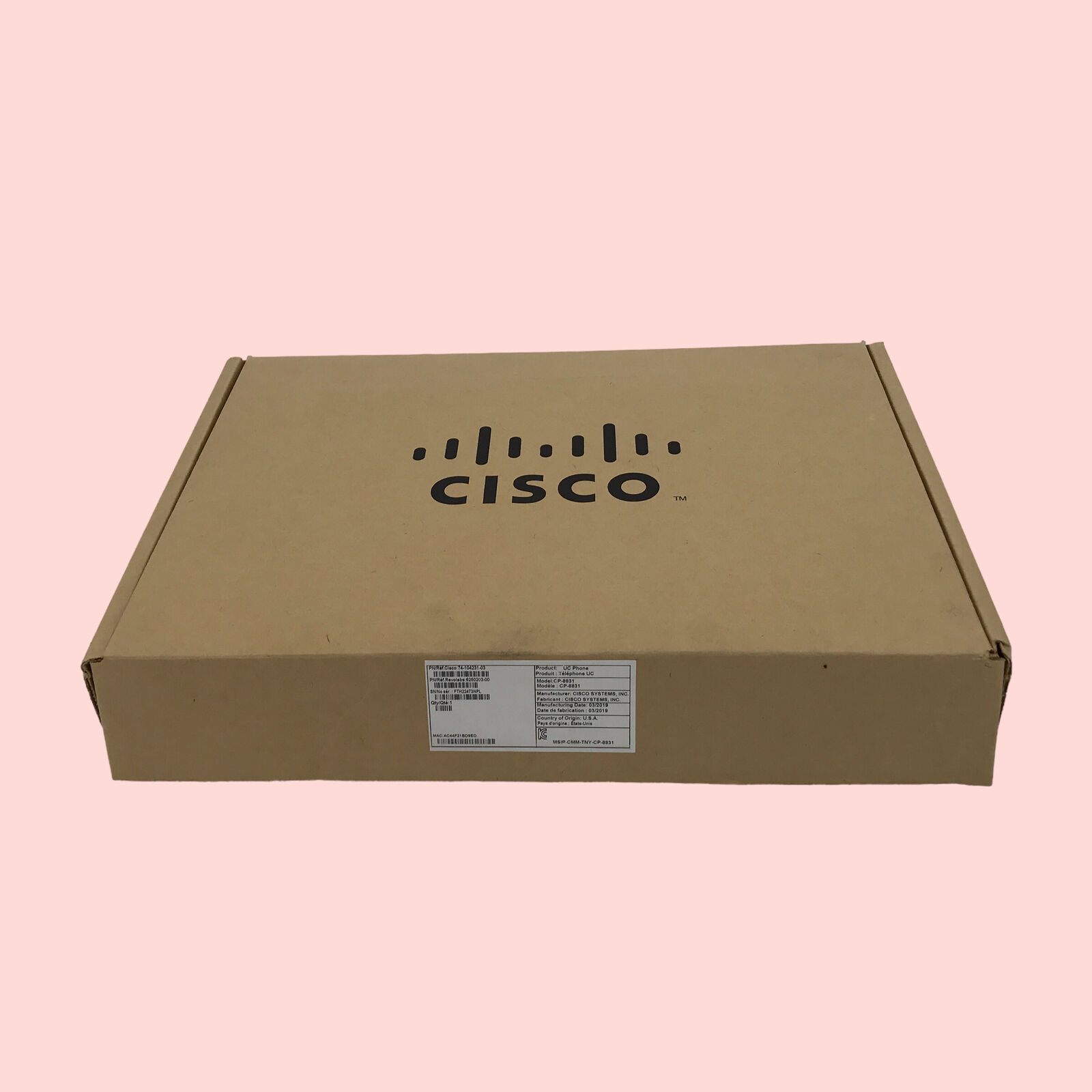 Cisco Unified 8831 IP Wireless Conference Station CP-8831 UC Phone #3005