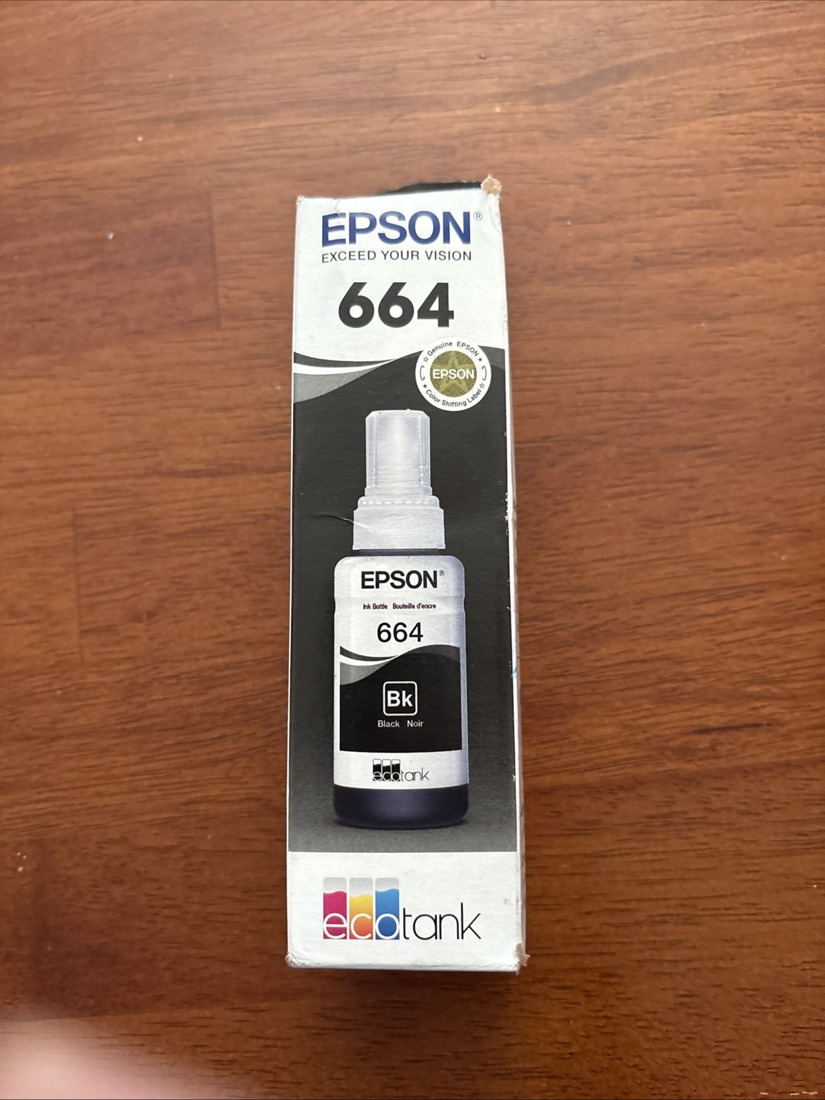 Epson T664120 EcoTank Black Ink Bottle- 04/2025