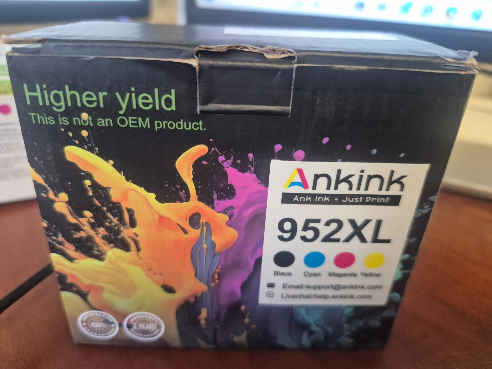 Ank Ink 952 XL HP Compatible 8216, 8725, 8700, 8200, Exp Jan-2027, New In Box