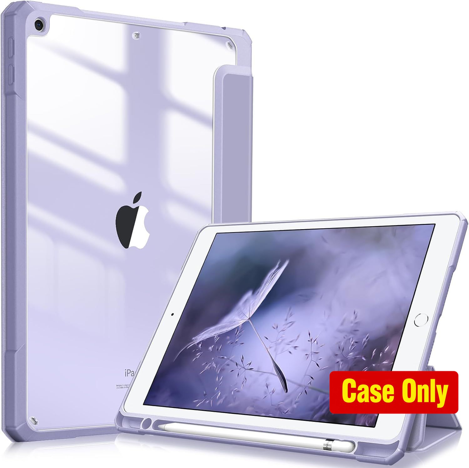 Shockproof Cover Case for 10.2 Inch iPad 9th/8th/7th Gen - Pencil Holder Include