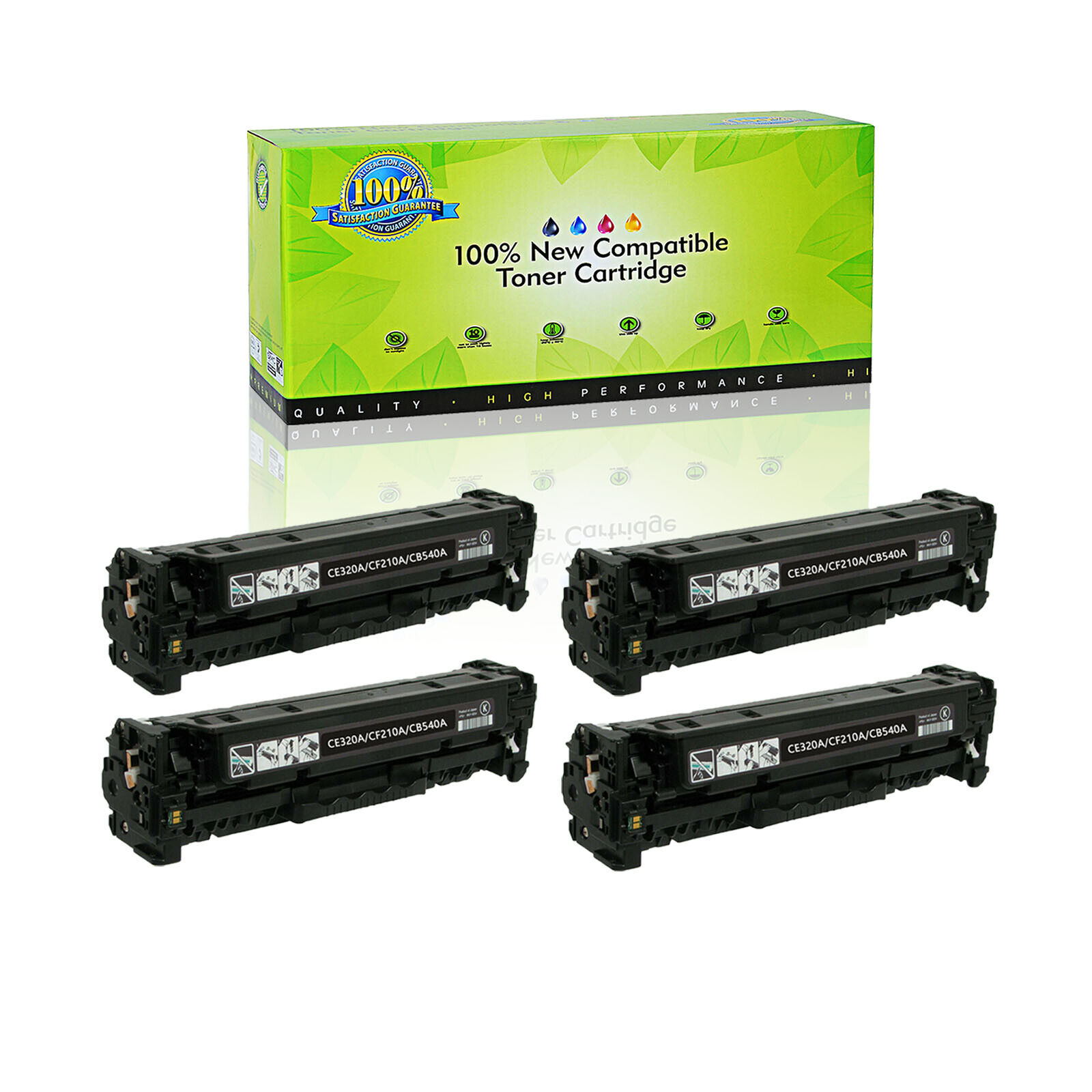 4 Pack 131A CF210A Black Toner Cartridge For HP LaserJet 200 M251nw M276nw