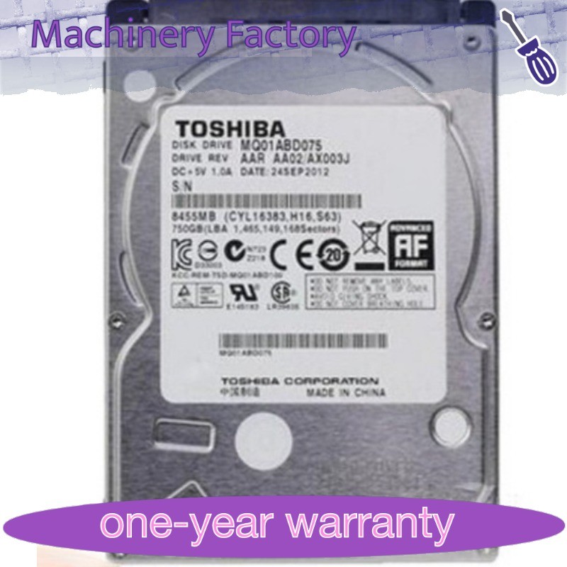 1PCS New MQ01ABD075 FOR Toshiba 750GB 5400RPM SATA 2.5" Laptop HDD Hard Disk Dr