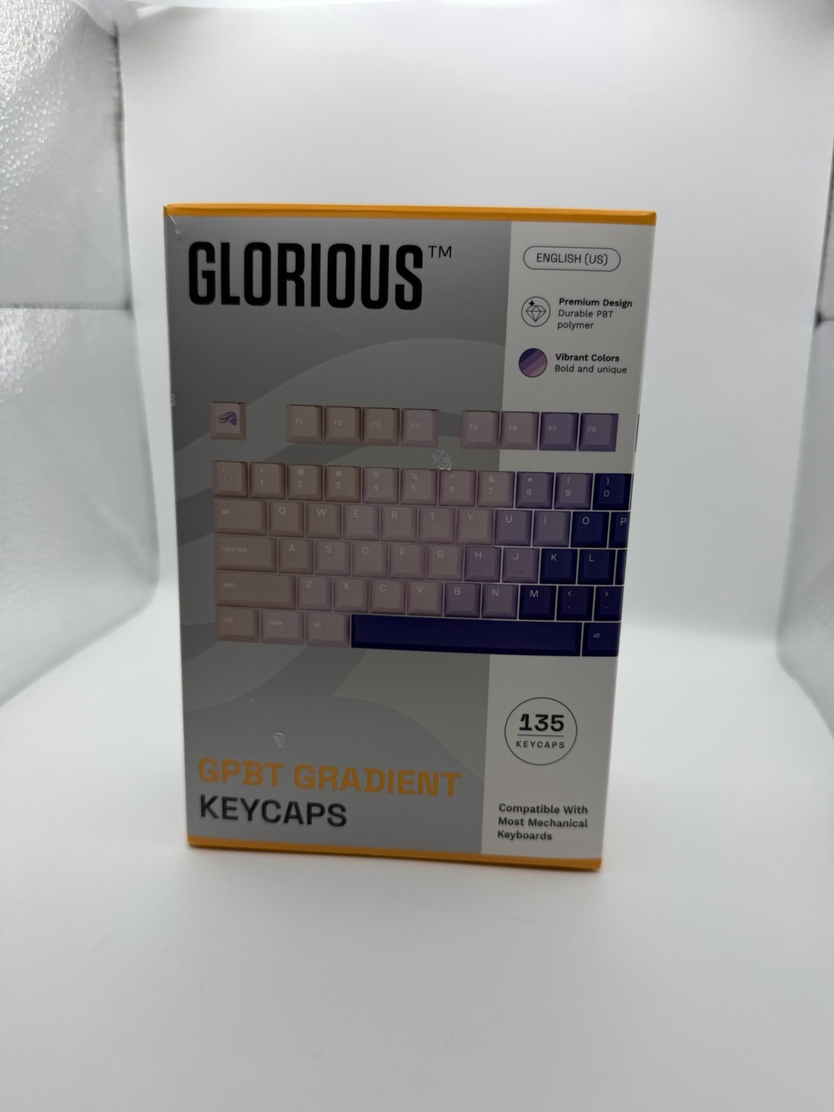 Glorious GPBT Gradient Keycaps Purple Haze 135 Keycaps