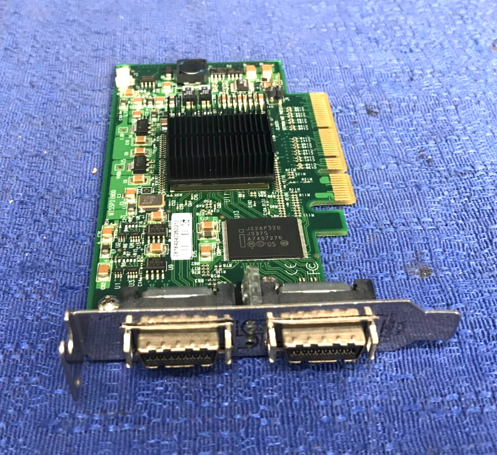 HP 487504-001 HP Infiniband 4X DDR PCI-E 0 Memory Dual Port HCA Card