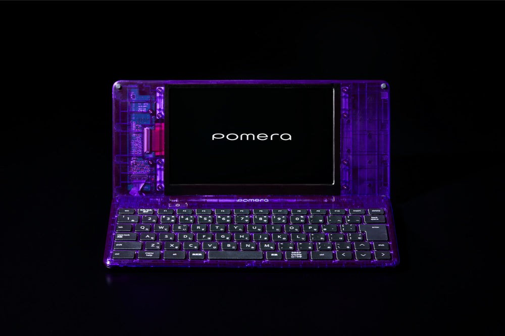 KING JIM POMERA DM250XYZ MIDNIGHT PURPLE LIMITED DIGITAL MEMO WORD PROCESSOR NEW