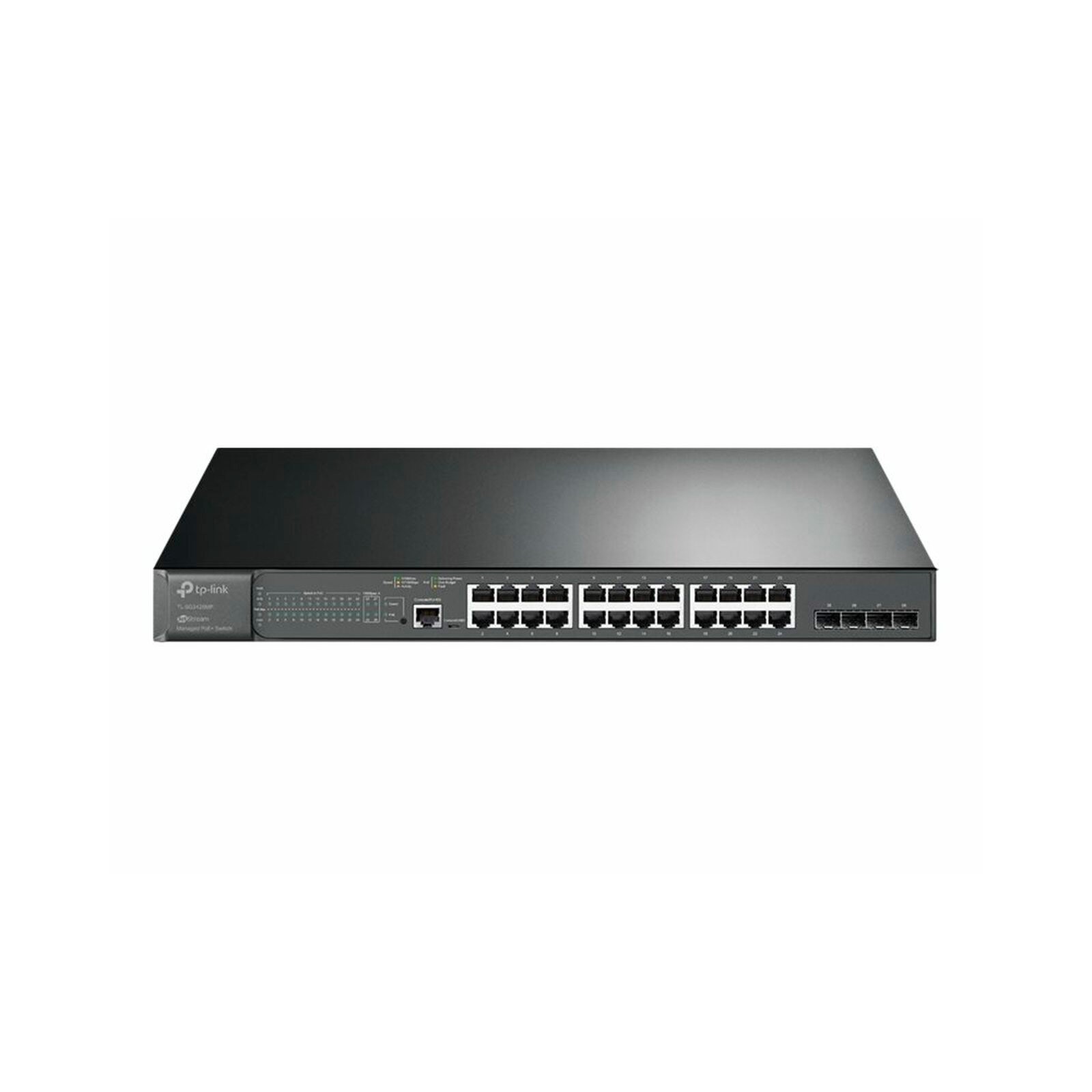 TP-Link JetStream 28-Port Gigabit L2 Managed Switch with 24-Port PoE+ TLSG3428MP