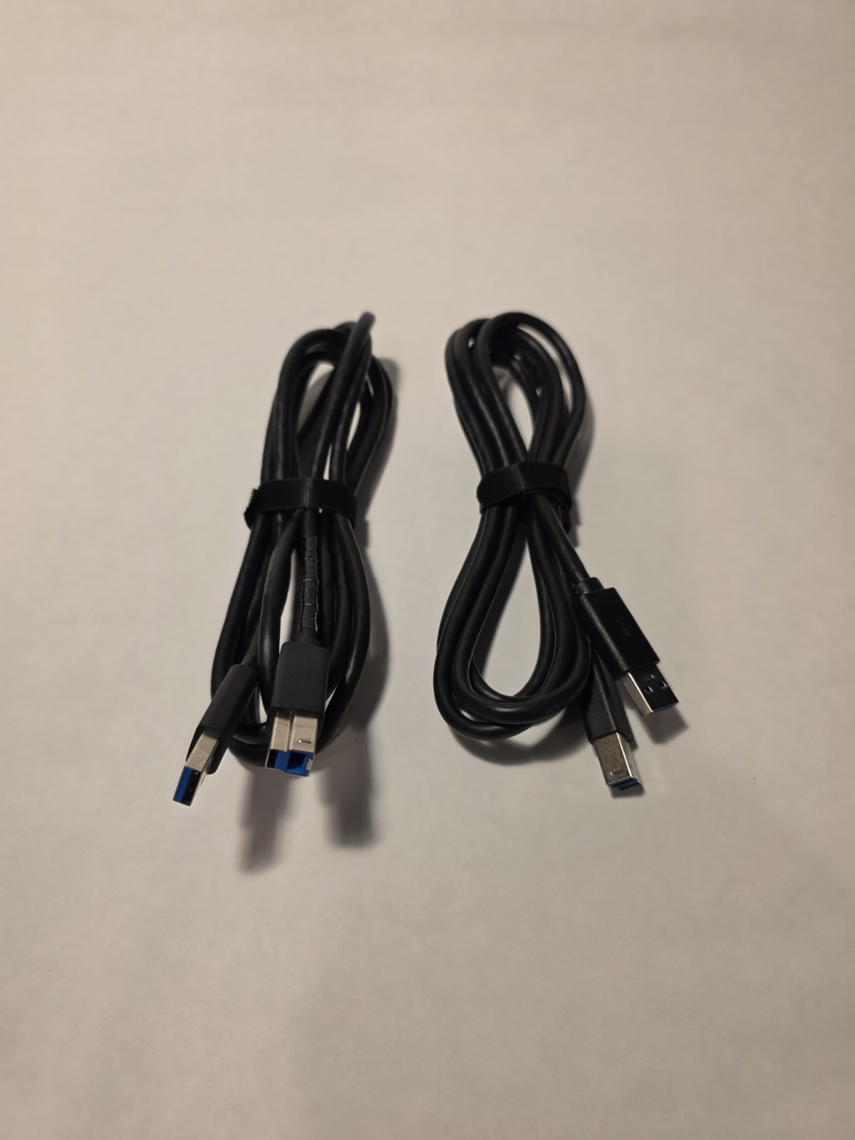 Lot of 5 USB 3.0 Cable Type A to B SuperSpeed Monitor Hub External HDD Upstream