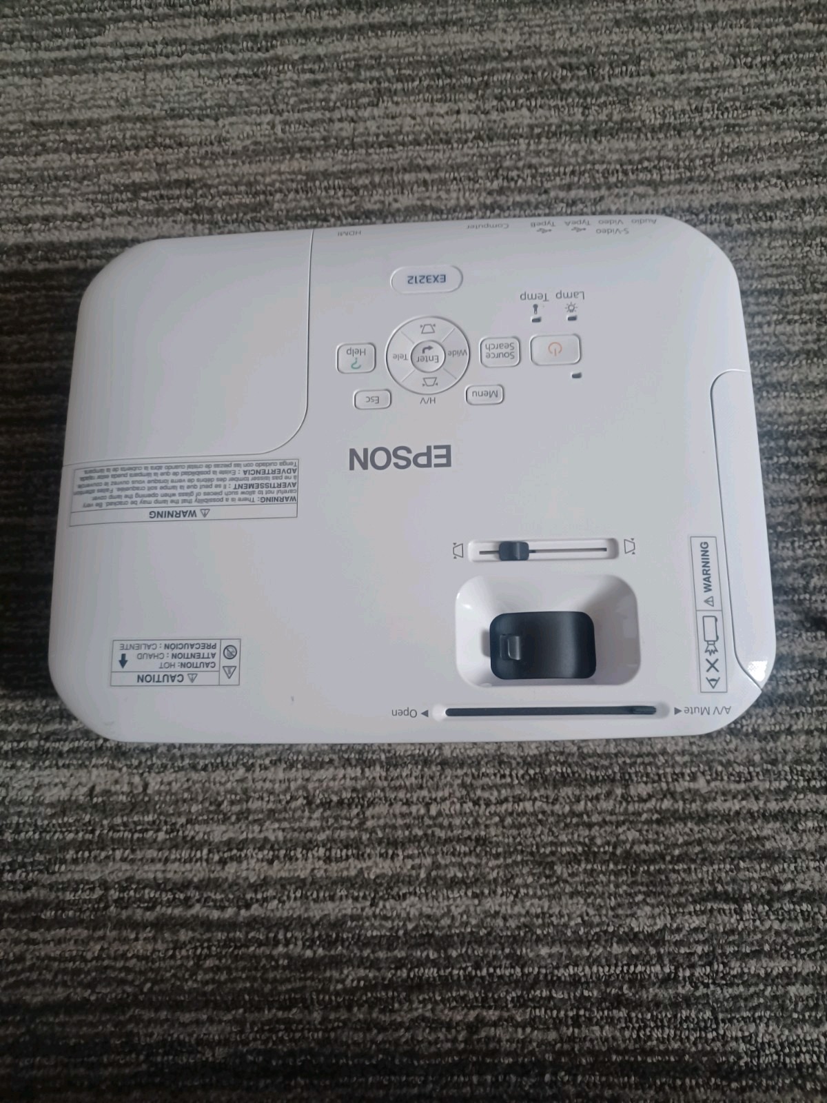 Epson EX3212 - H533A - 3LCD HDMI Projector No Remote