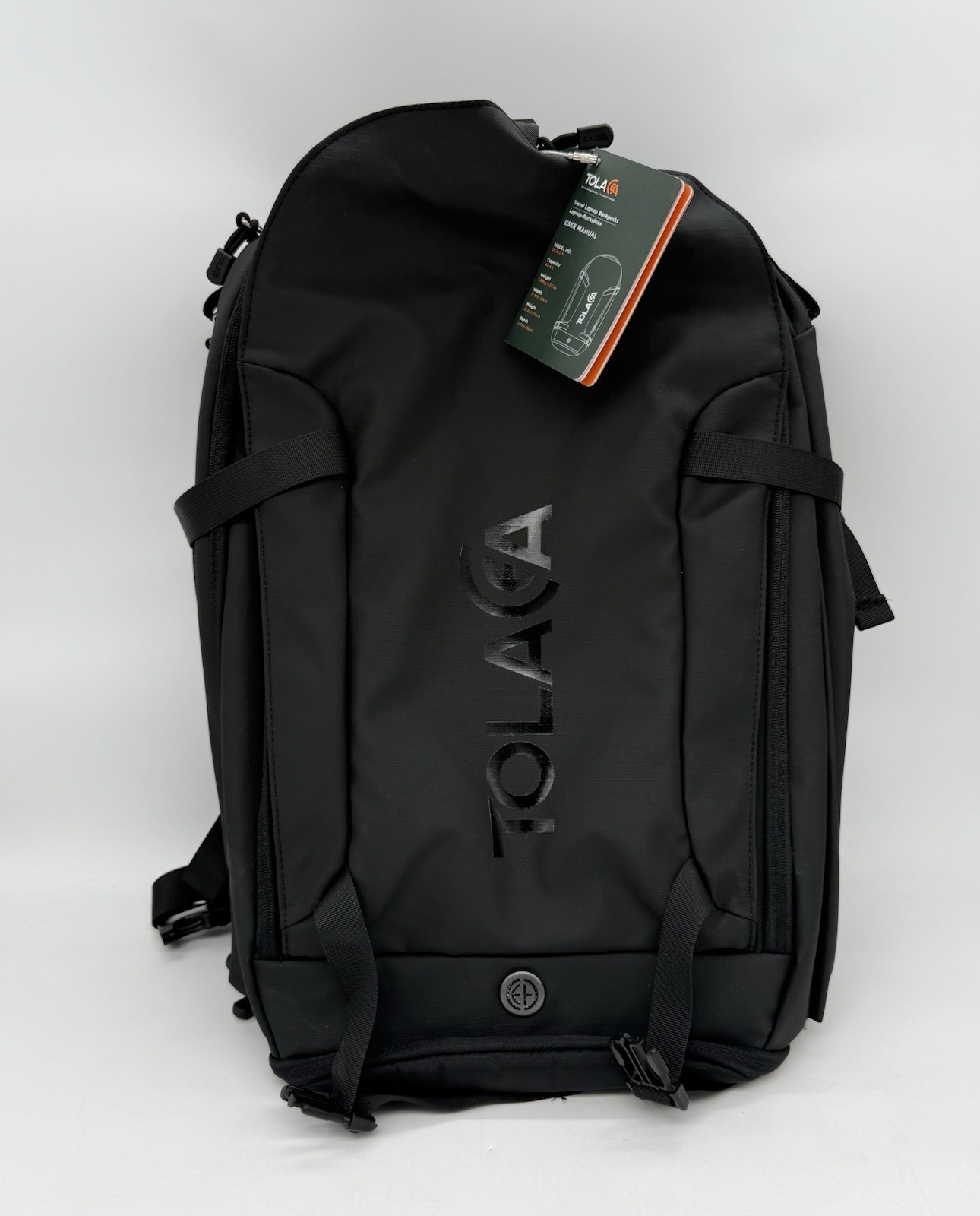 NEW Tolaccea 40-45L Black Travel Laptop Backpack 25LB-U04