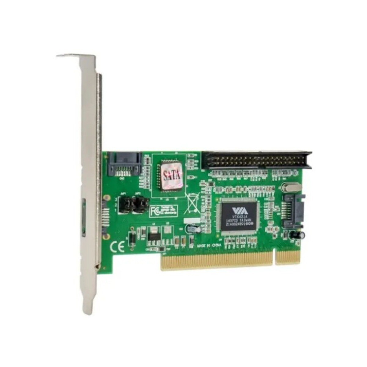 PCI To 3 Ports SATA + IDE Combo Controller Card Adapter Converter VIA6421 Chip 